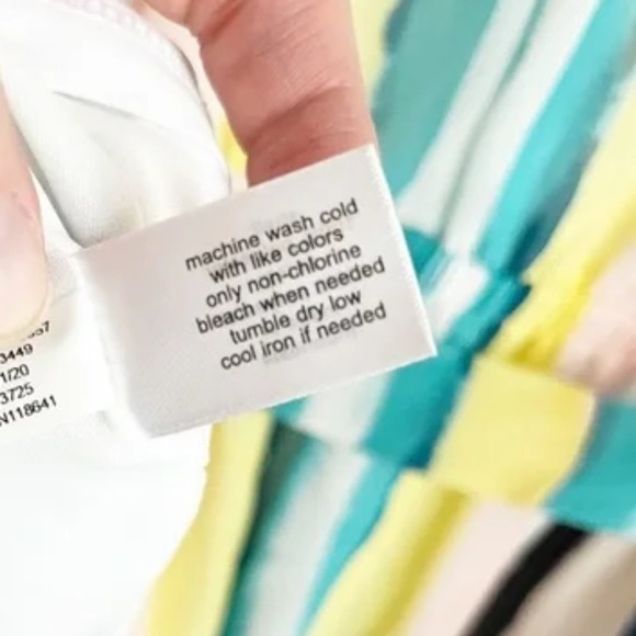 LANE Bryant Watercolor Stripe Tie‎ Waist Midi Dress plus size 22 - Picture 4 of 9